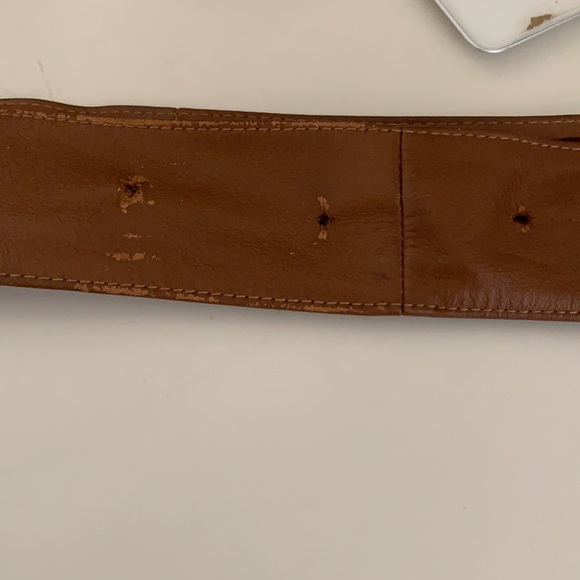 Promod brown wide belt. Leather. Hardly used. Can wear it in both directions! - Picture 5 of 8